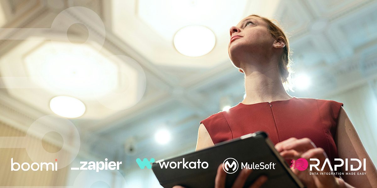 Quelle est la meilleure plateforme d’intégration ? Rapidi vs Workato vs MuleSoft vs Boomi vs Zapier