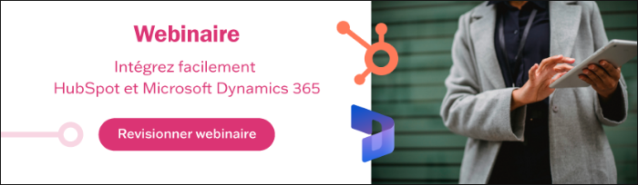 Revisionner webinaire - intégration pour Hubspot et MS Dynamics 365