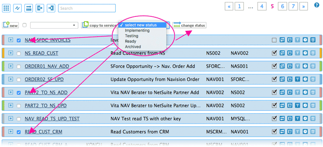 multiple select feature on transfer